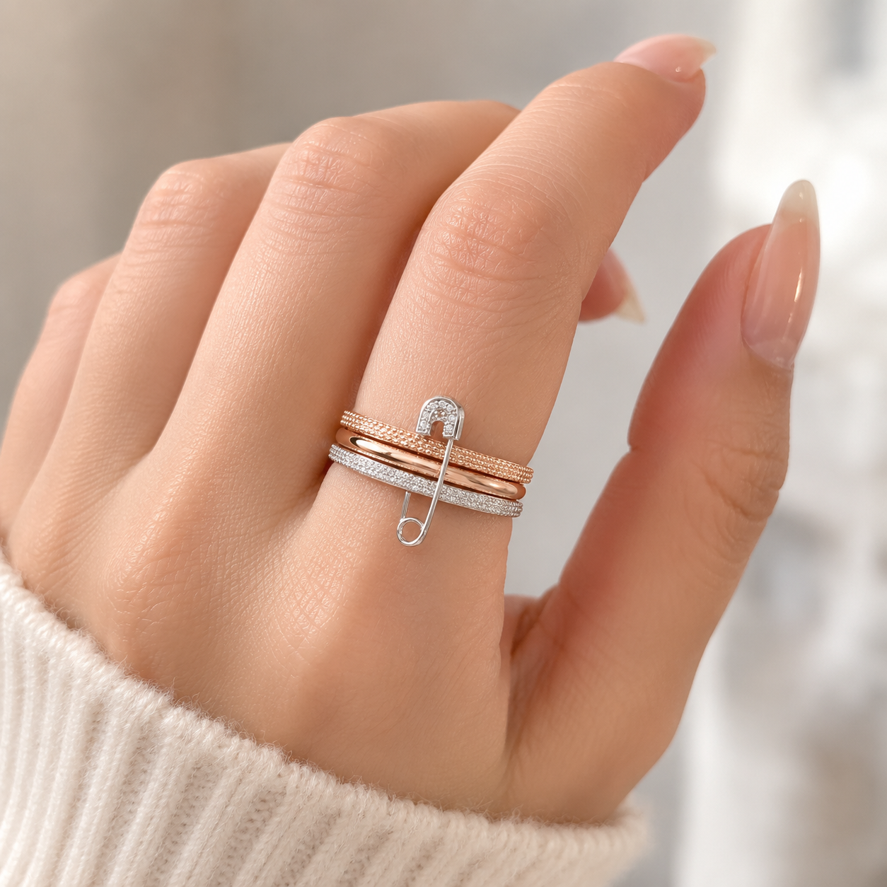 apm monaco-MORSE CODE ring(with box & proper packaging)