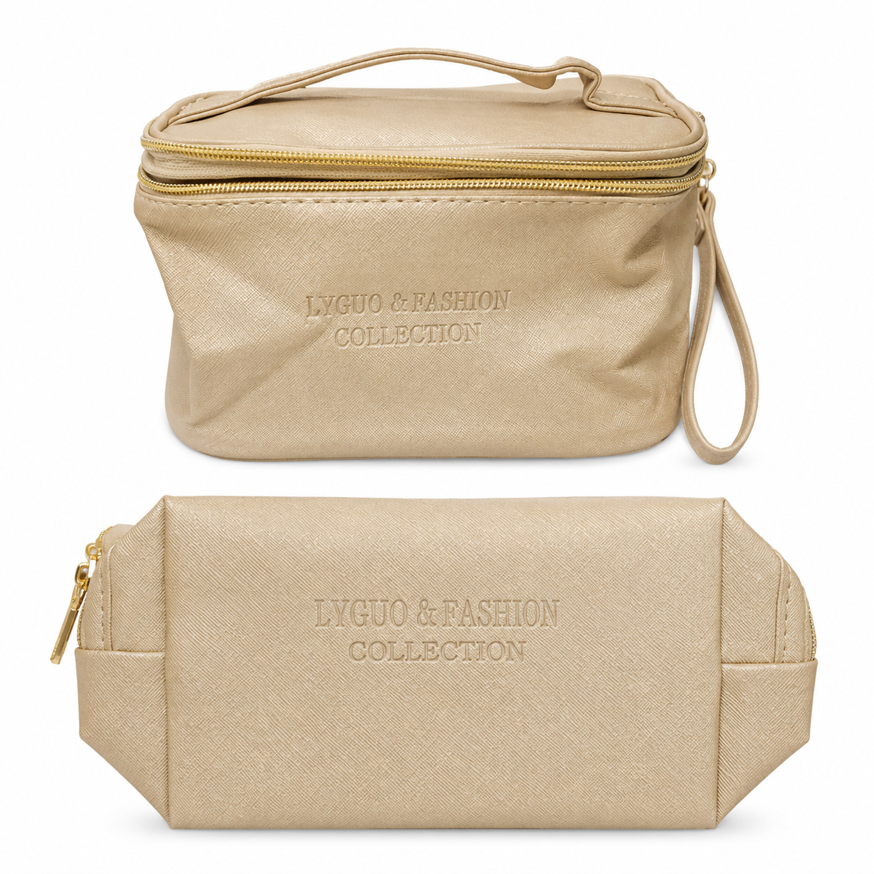 Travel Makeup Pouch Beige