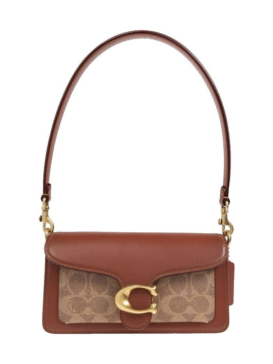 BROWN CANVA TABBY COACH SHOULDER BAG (WITH BOX) (IMMEDIATE DELIVERY AVAILABLE) 26CM