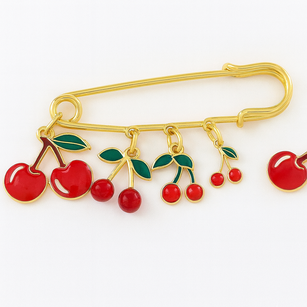 Bag Brooch safety pin bag charm