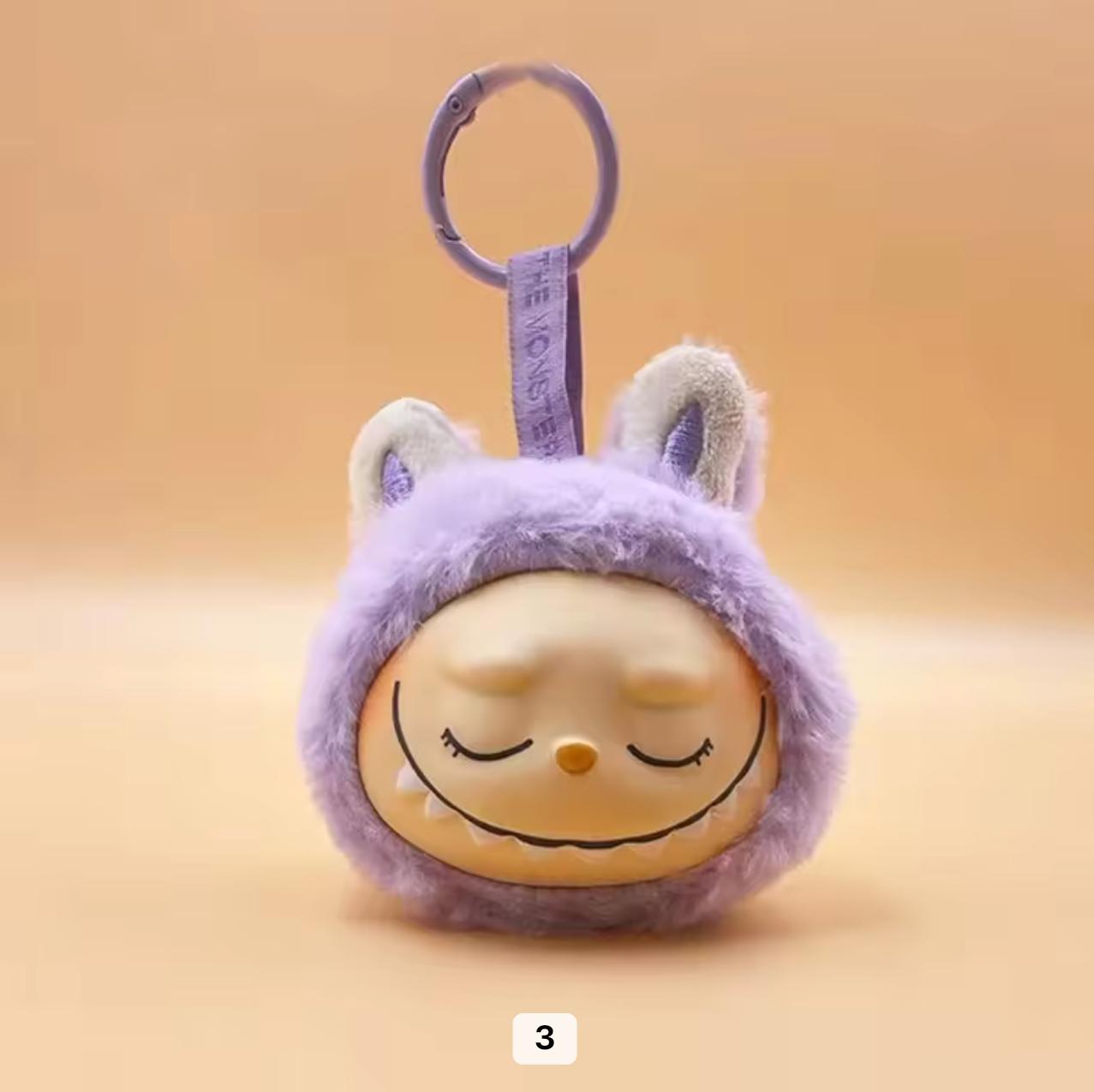 Teethe Labubu keychain charm