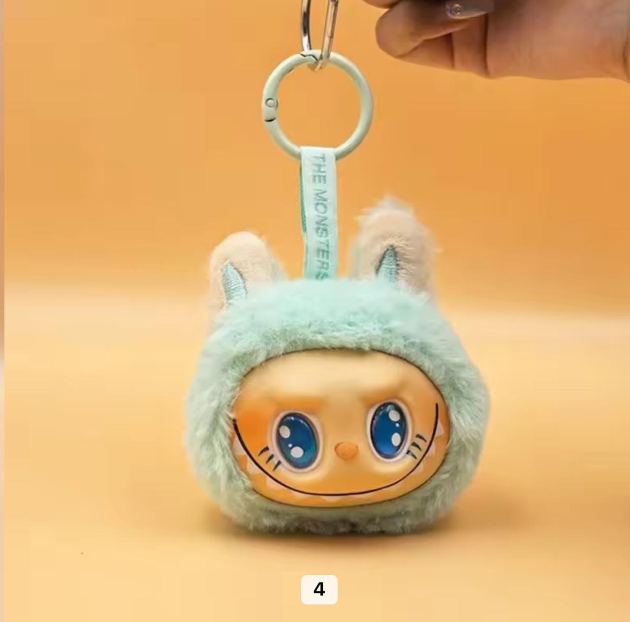 Teethe Labubu keychain charm