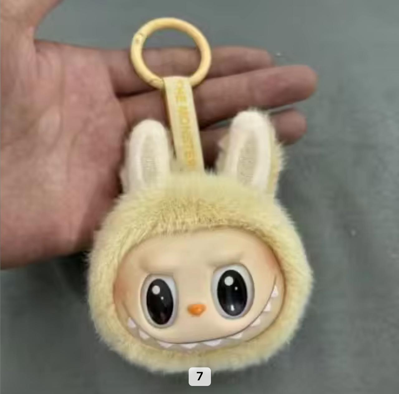 Teethe Labubu keychain charm