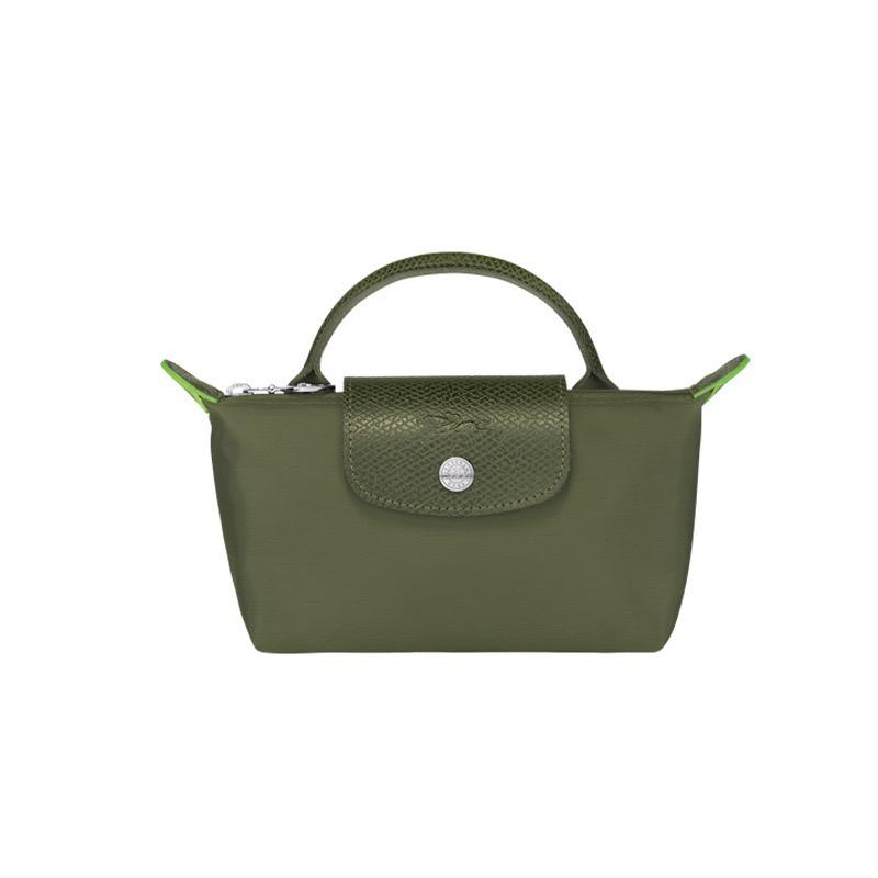 Olive green with green flap Mini champ bags with long straps high quality (15-20 days delivery time)