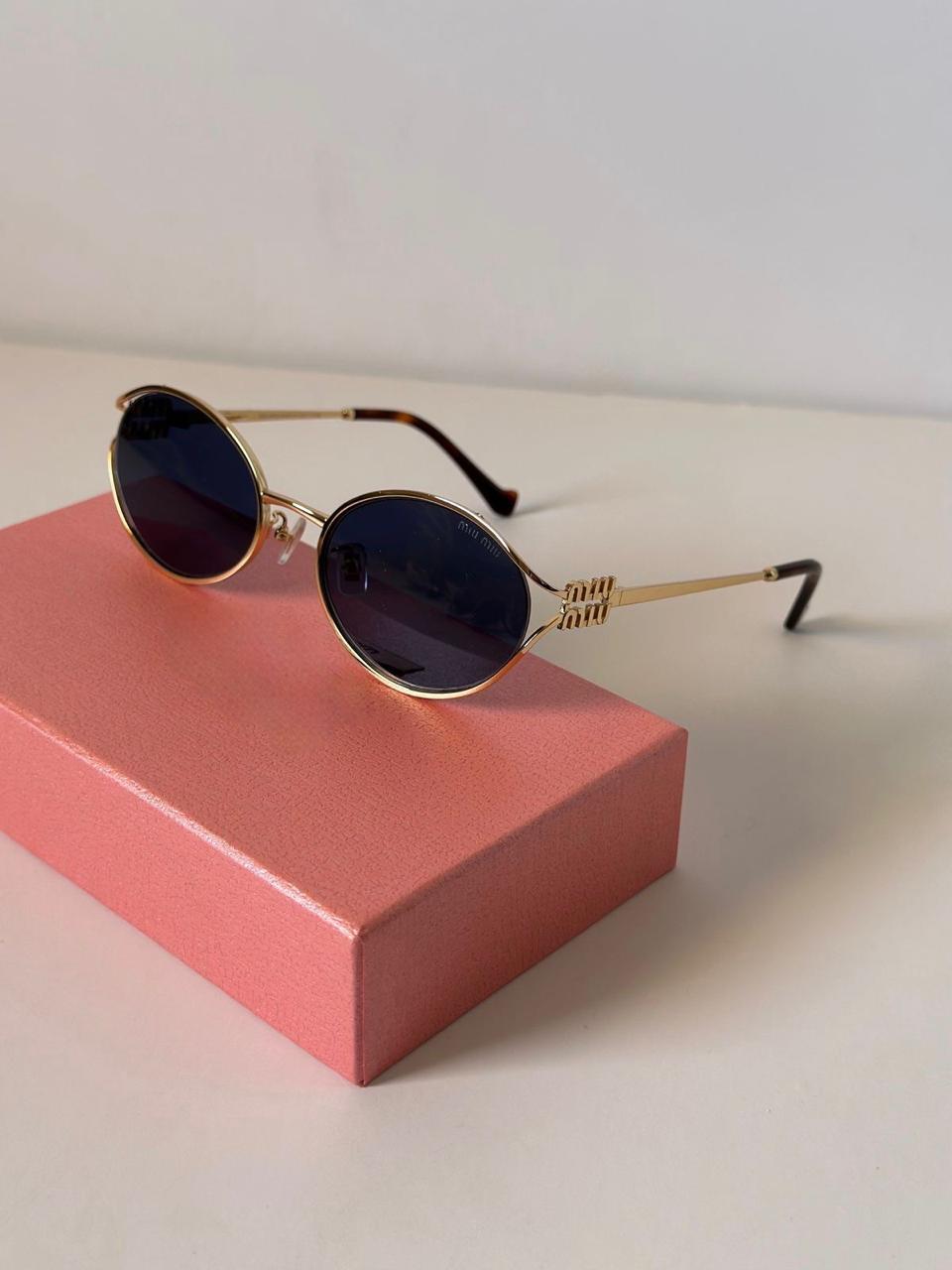 Black shade Miu miu metal frame glasses V4 ( Direct delivery)