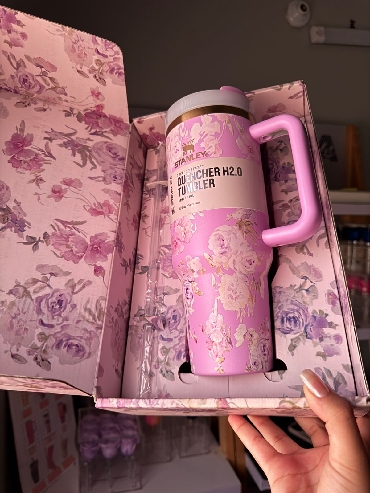 Stanley lilac Purple Petal Quencher Tumbler 40oz