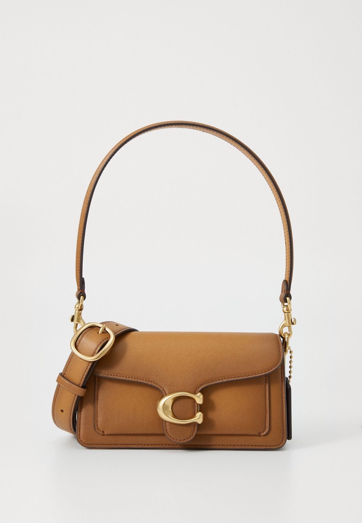 BROWN TABBY COACH SHOULDER BAG (WITH BOX) (IMMEDIATE DELIVERY AVAILABLE) 26CM