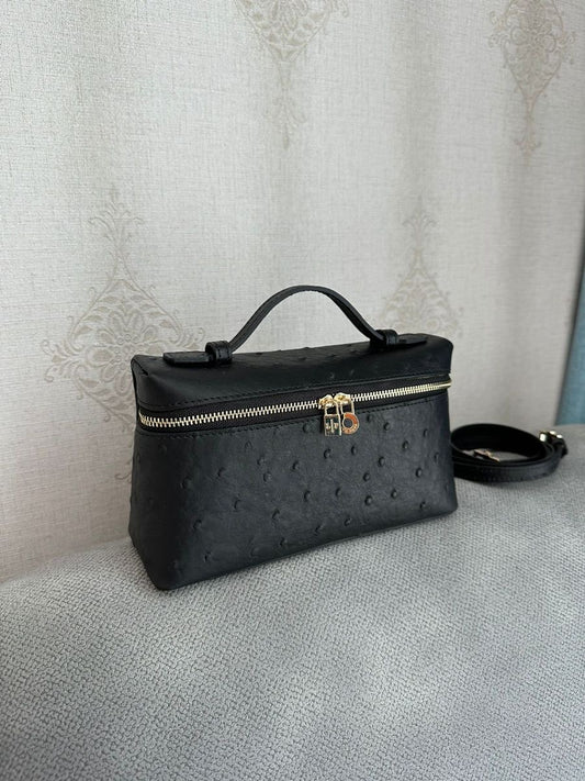 Dotted Black Loro piana bag (WITHOUT BOX) (IMMEDIATE DELIVERY AVAILABLE)