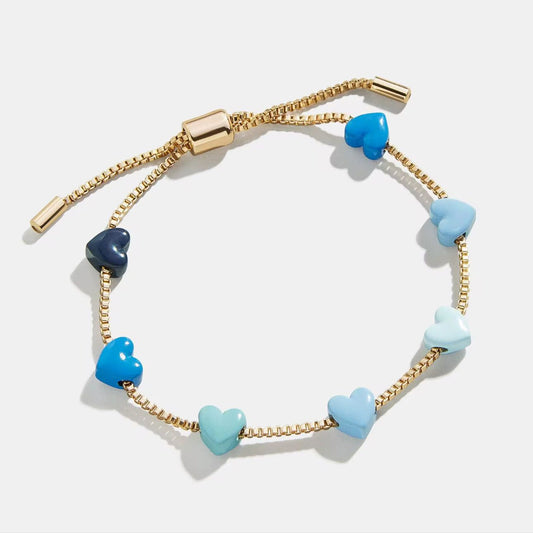 BLUE HEART BRACELETS (immediate delivery available)
