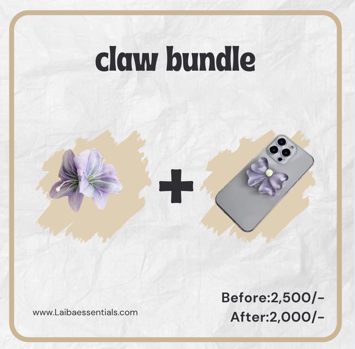 Hair claw bundle 5
