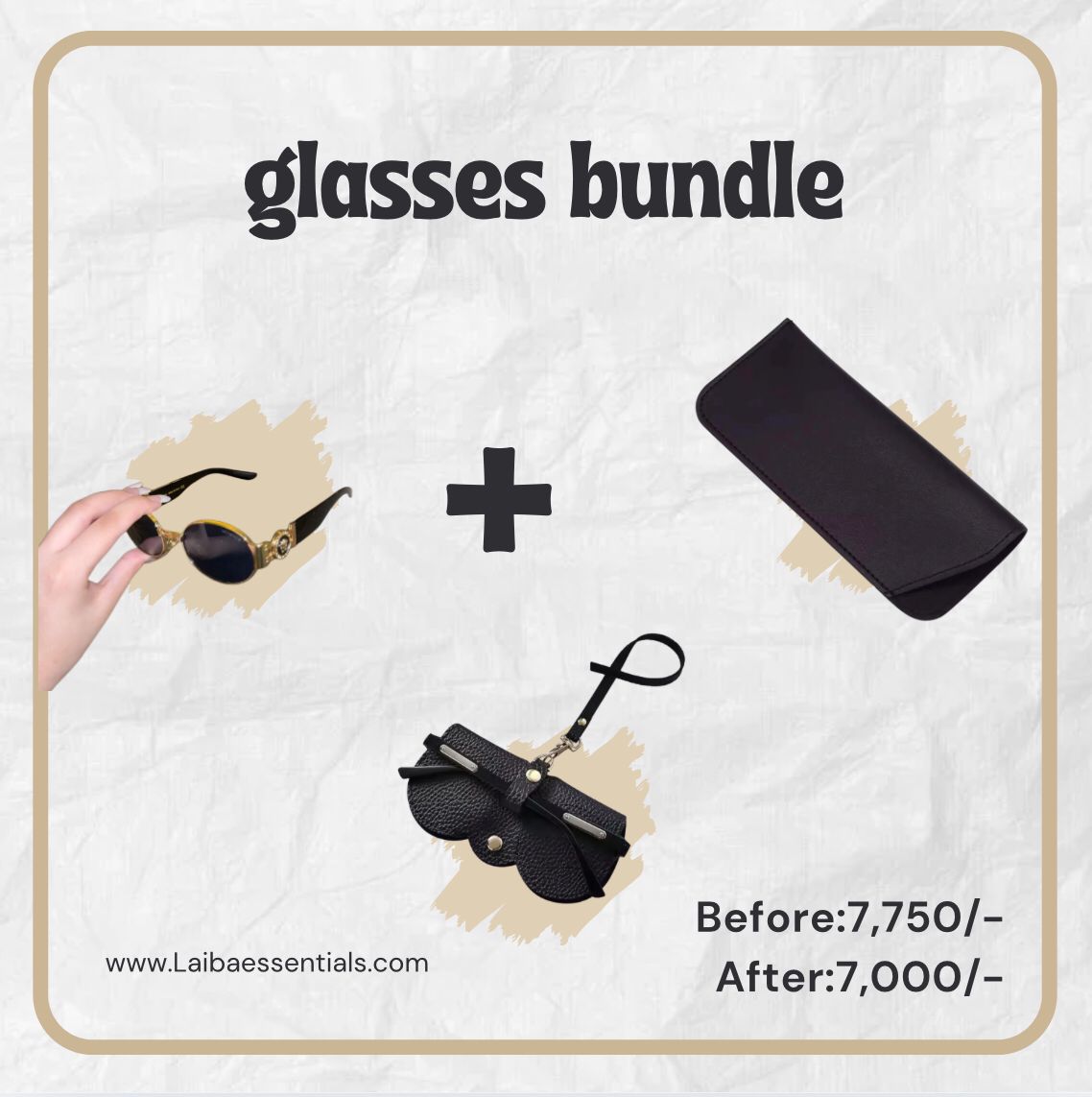 Black Versace Glasses bundle