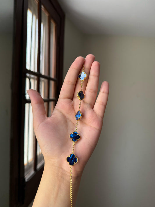 Saphir Nocturne vancleef bracelet 15mm flower size