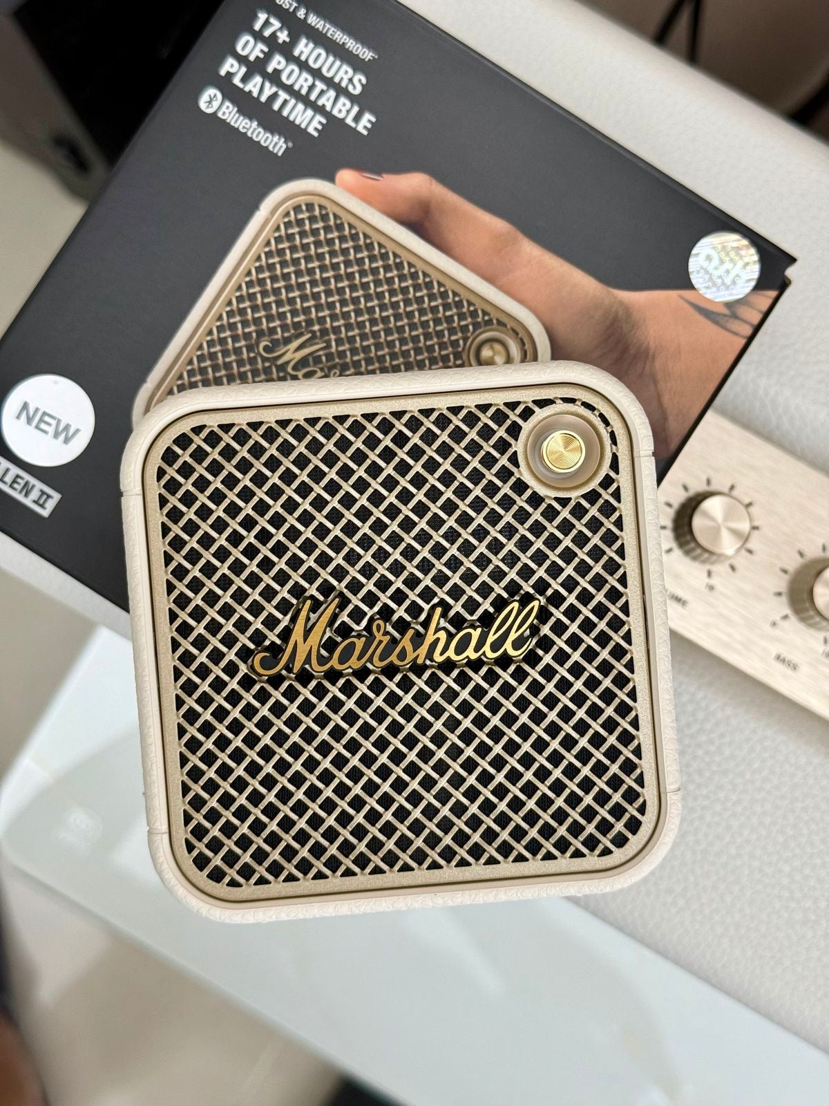 Beige Marshall Willen Bluetooth Speaker (20-25 DELIVERY DAYS)