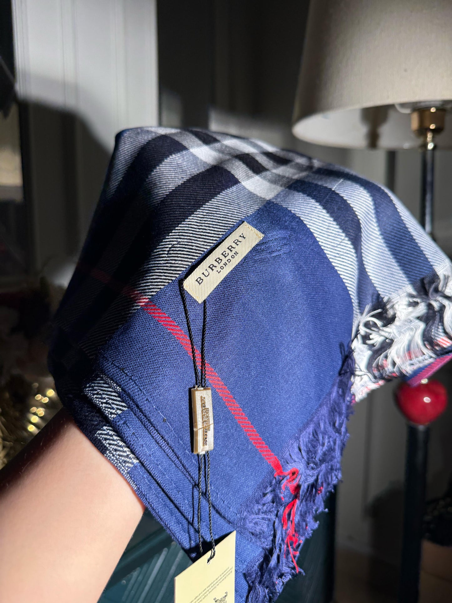 Burberry Blue scarf/ stole (IMMEDIATE DELIVERY AVAILABLE)