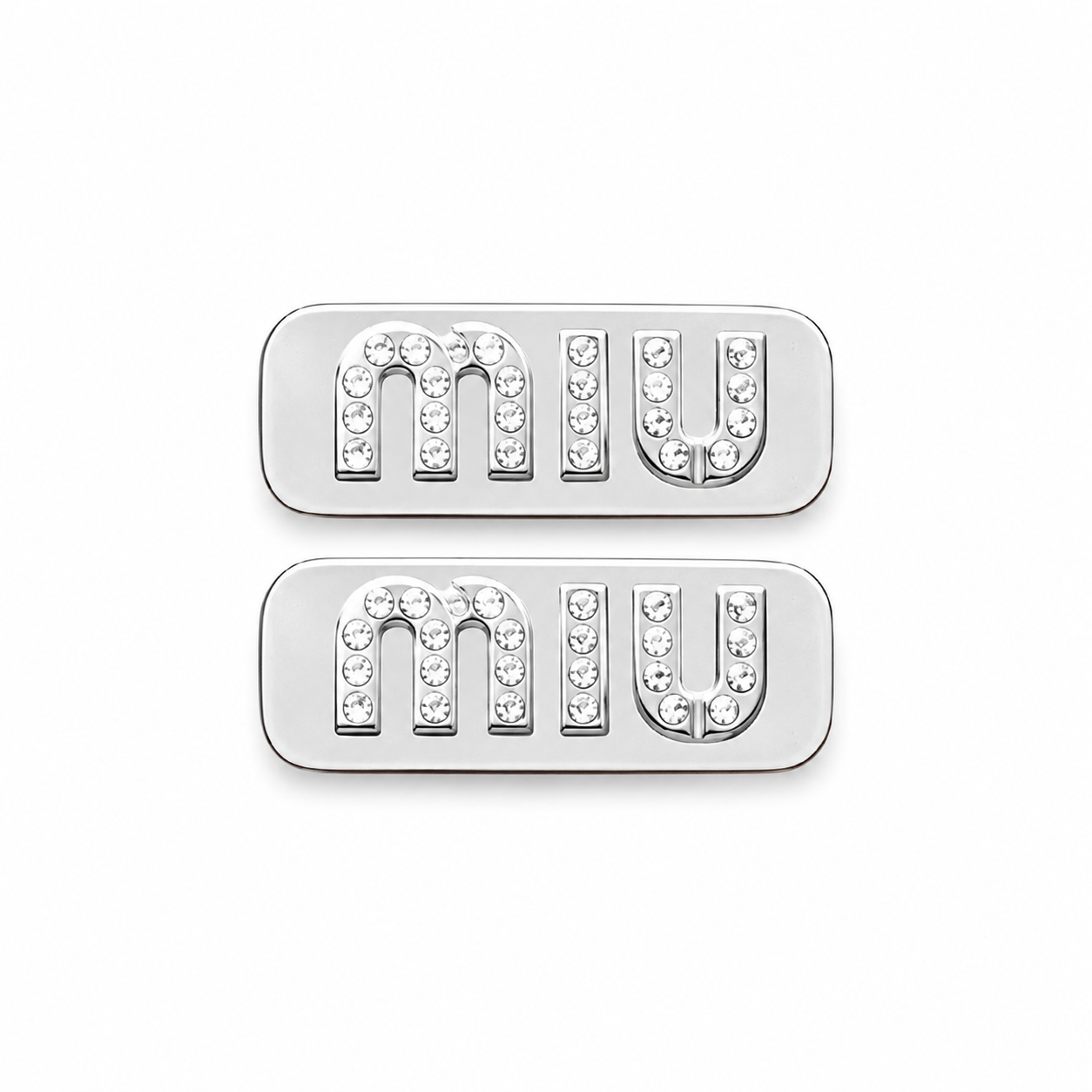 Miu Miu logo Hair Clips.