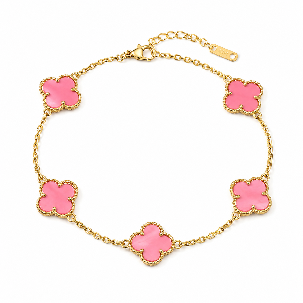 Pink Clover bracelet