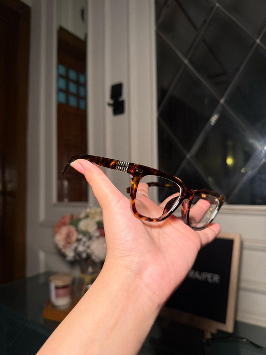 Miu miu brown transparent shade glimpse glasses