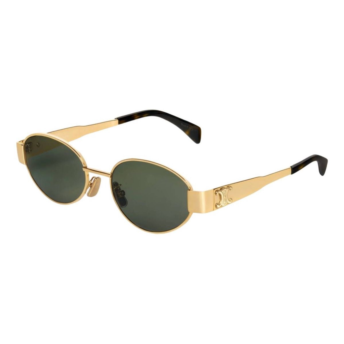 Celine Gold Frame Oval Sunglasses