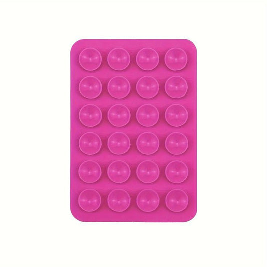 Magenta pink square single side grippy