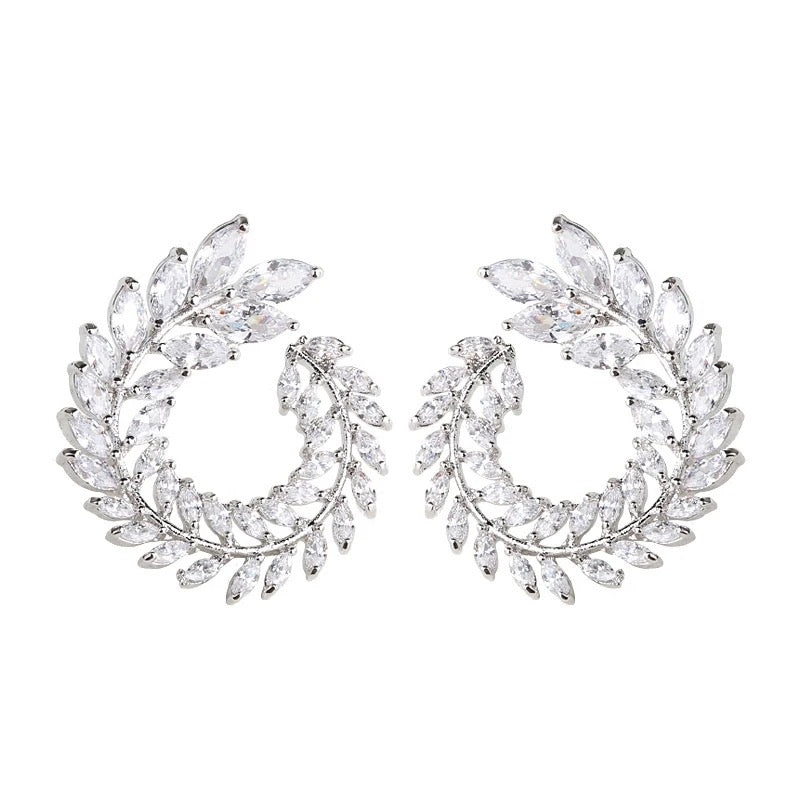 Studded Rhinestone Earring