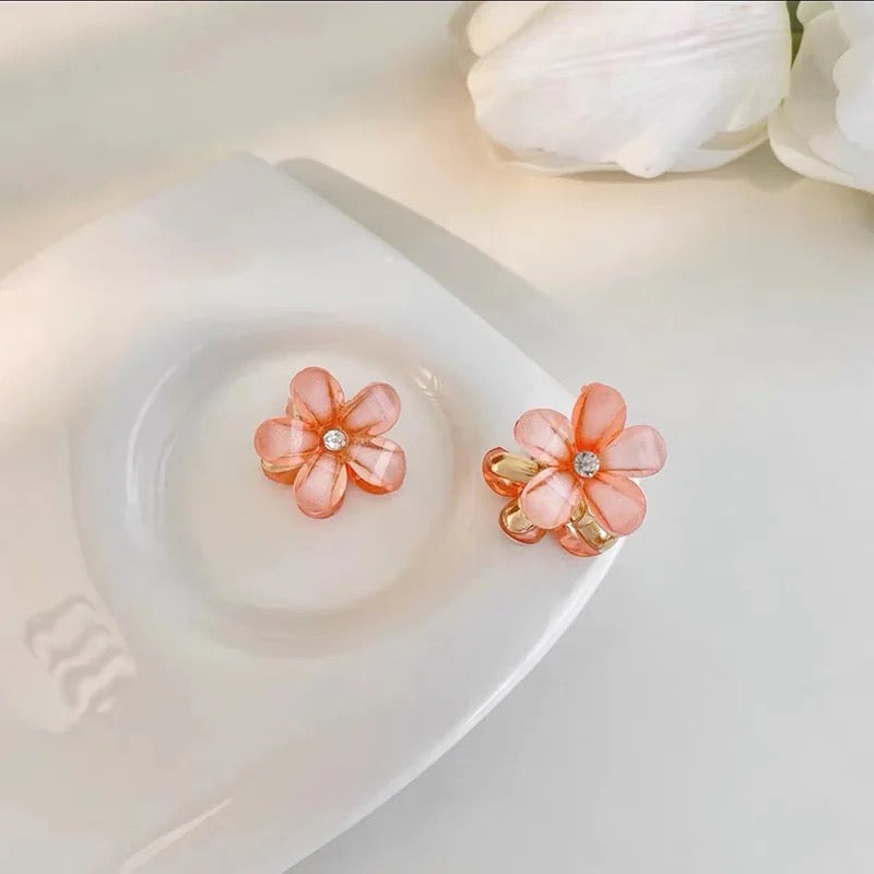 Crystal Flower Hair Claw