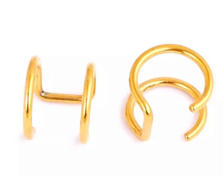 Golden ear cuffs π