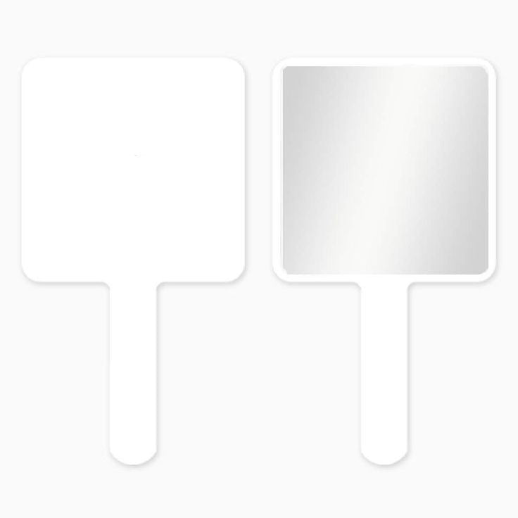Square pink makeup vanity mirror