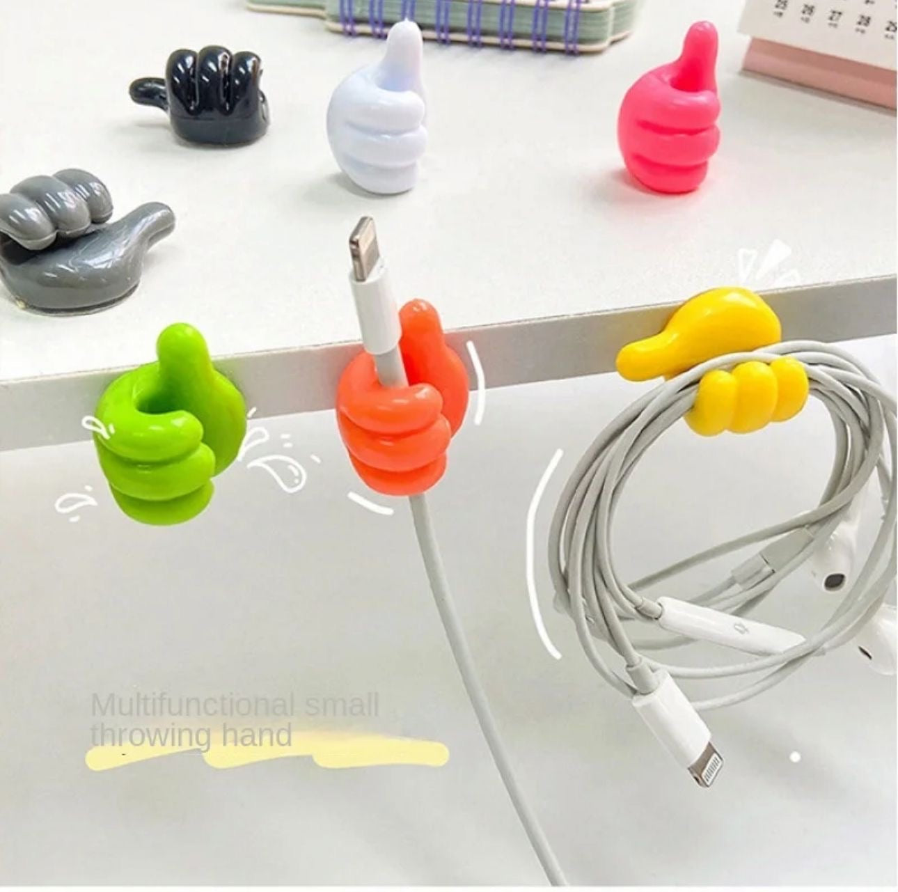 Hand shaped rubber holder