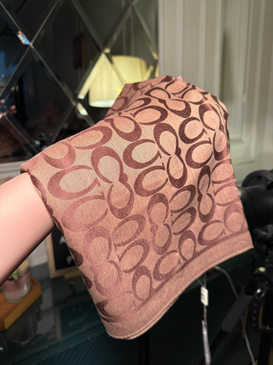 COACH Brown scarf/ stole (IMMEDIATE DELIVERY AVAILABLE)
