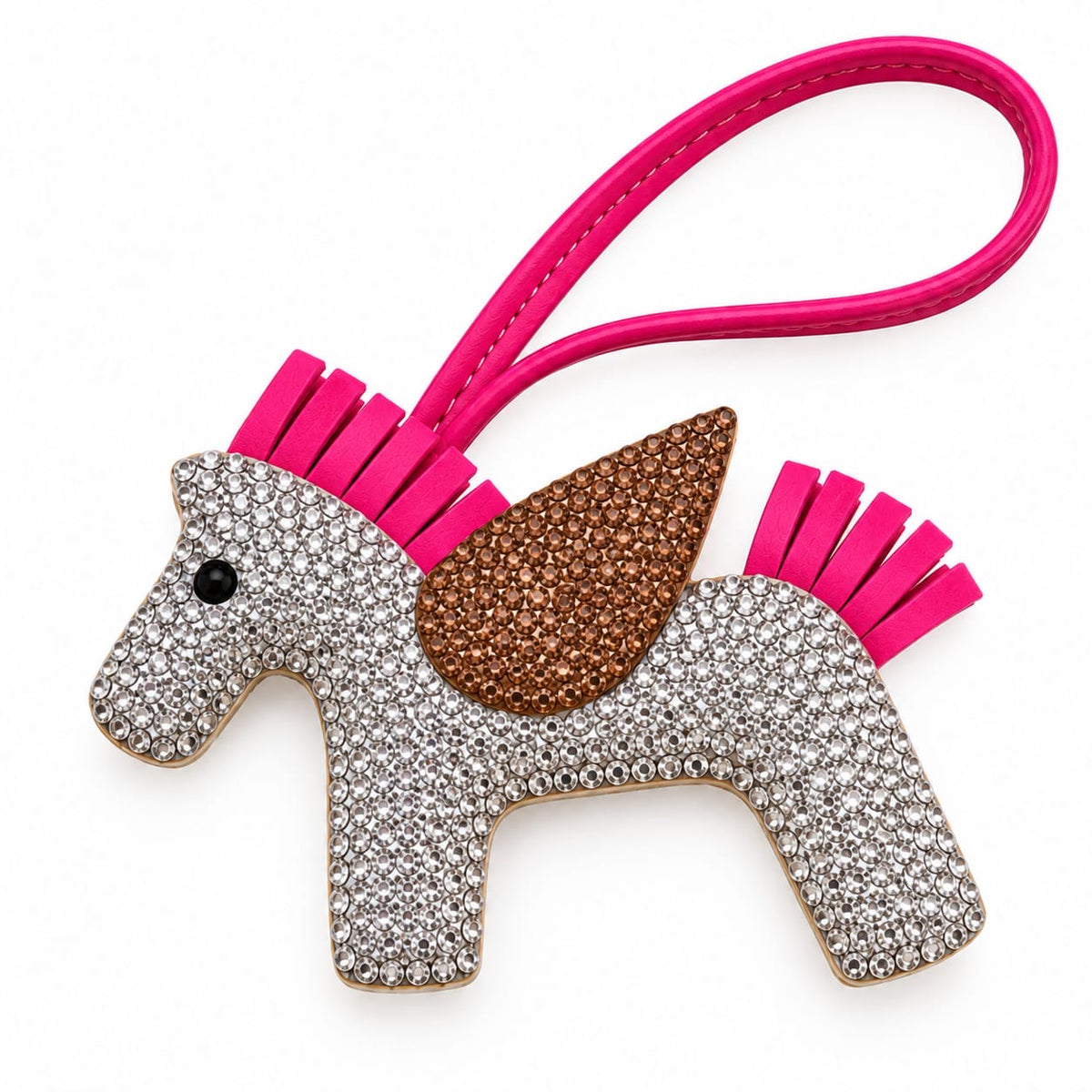 Rhinestone Unicorn Bag Charm