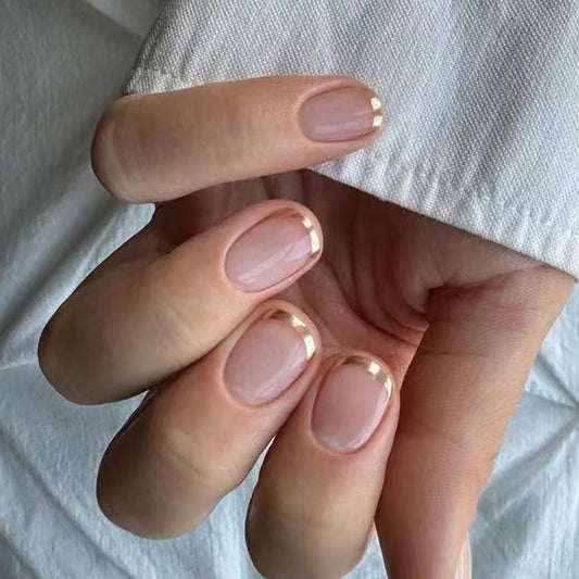 golden tip nails N23