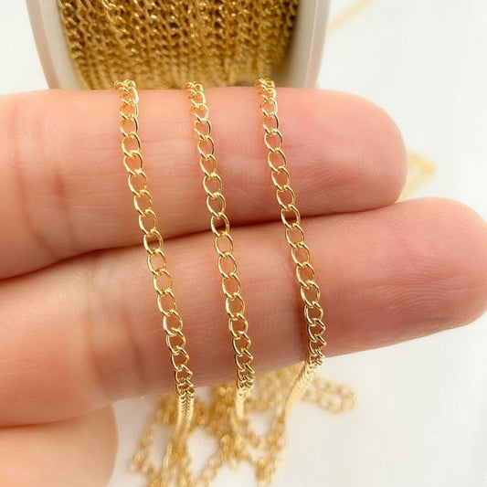 Gold cascade chain