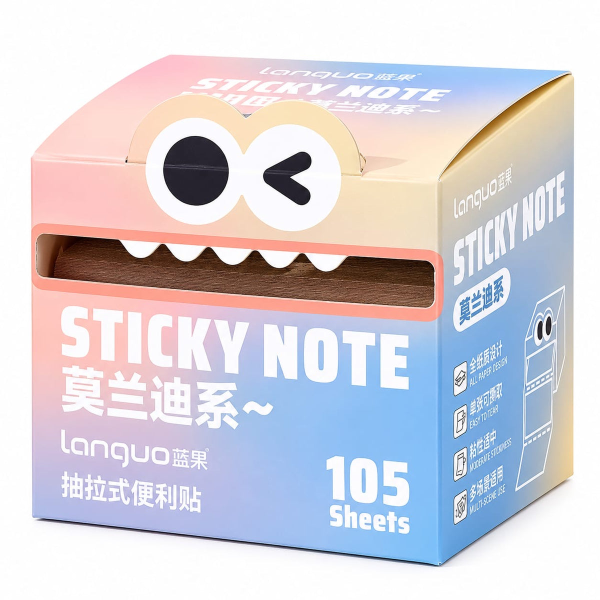 Mr. Paper Pull-Out Transparent Sticky Notes