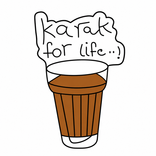 Karak For Life Metal Phone Charm Sticker