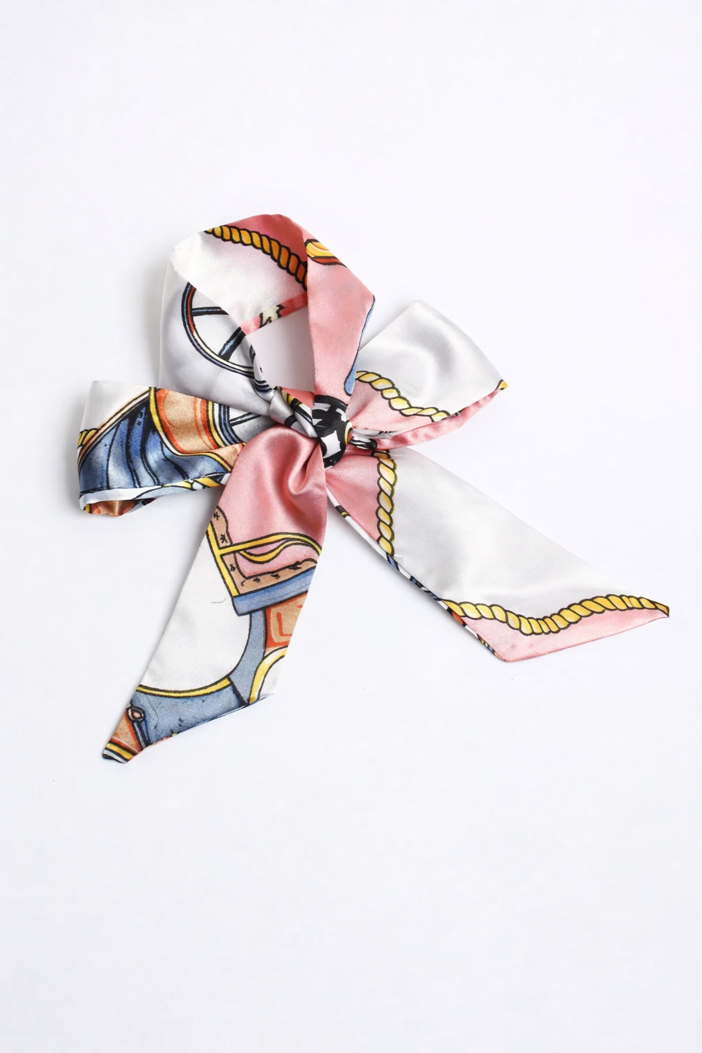 Blush Chain - Handbag twilly multipurpose silk scarf