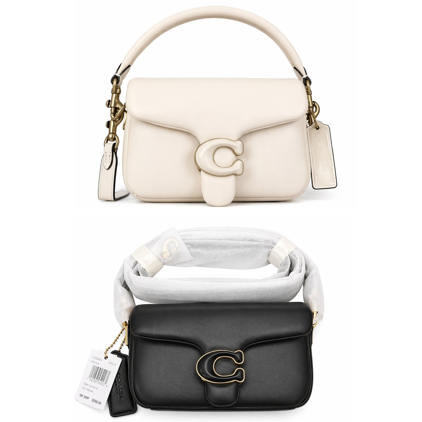 Black Tabby Coach Shoulder Bag