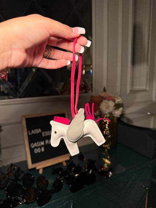 Rose wing Horse-shaped winged bag charms (IMMEDIATE DELIVERY AVAILABLE)