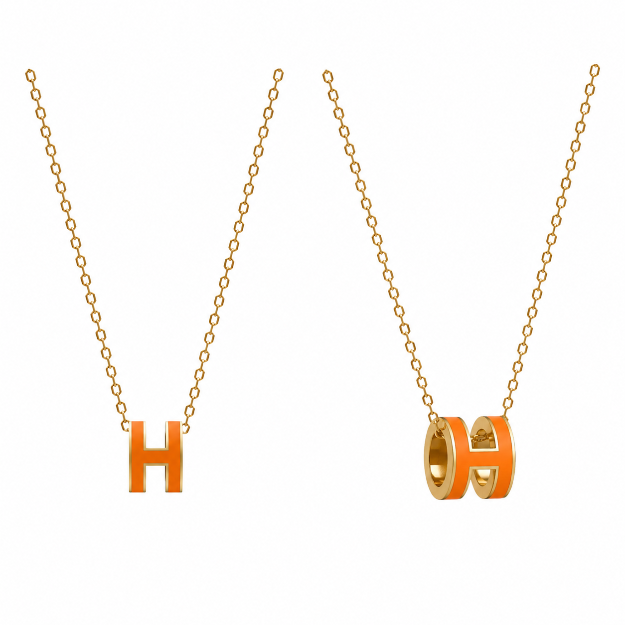 OG Hermes H Necklace
