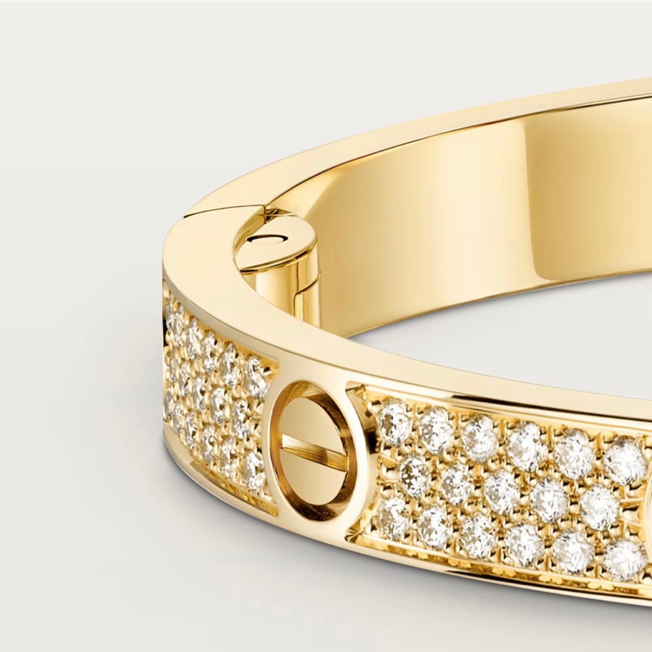 Cartier LOVE BRACELET, MEDIUM MODEL, PAVED