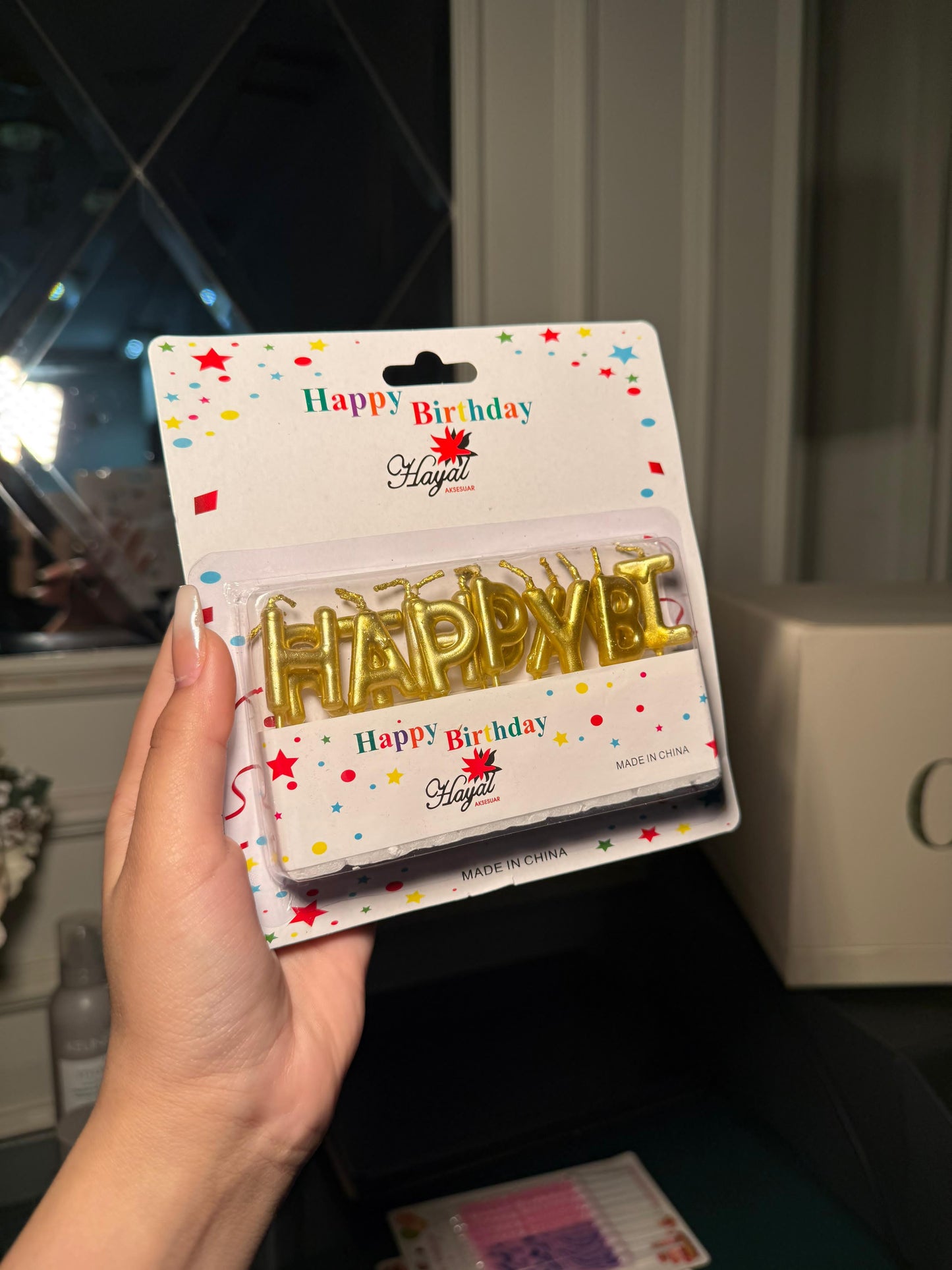 Happy birthday candles