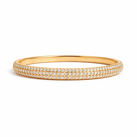 Chunky rhinestone bangle