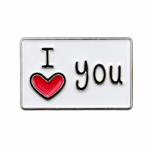 I Love You Heart – Metal Phone Charm Sticker