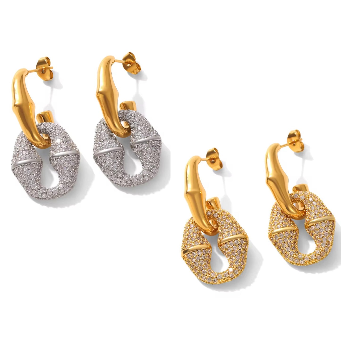 Hermes Celestia Crystal Drop Earrings