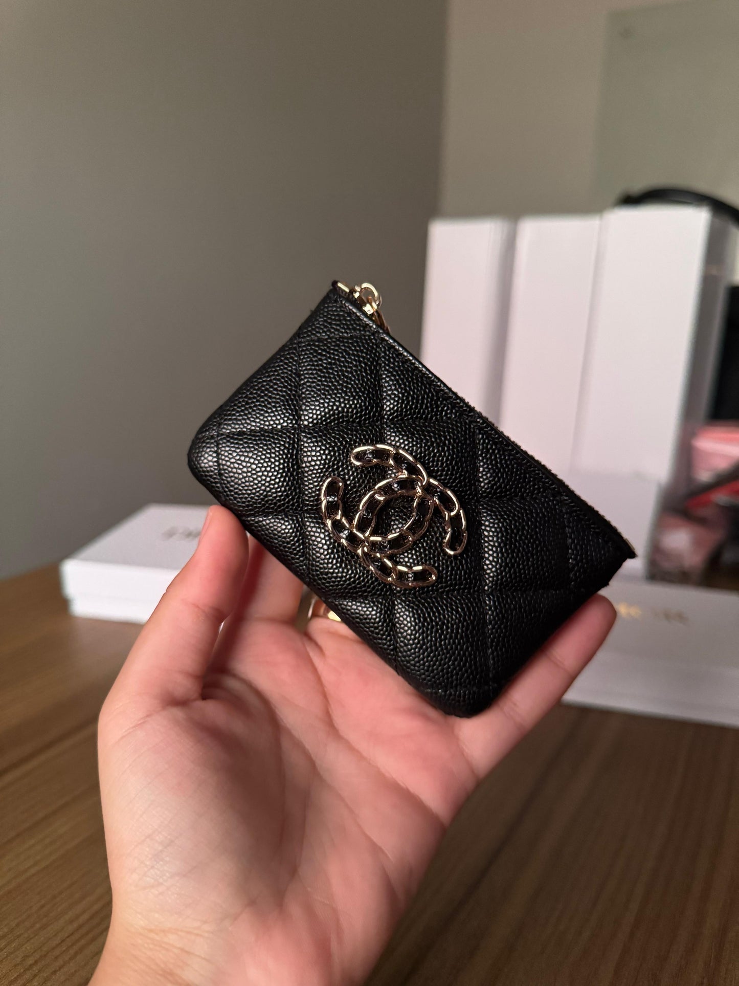 Chanel zip wallet/ cardholders