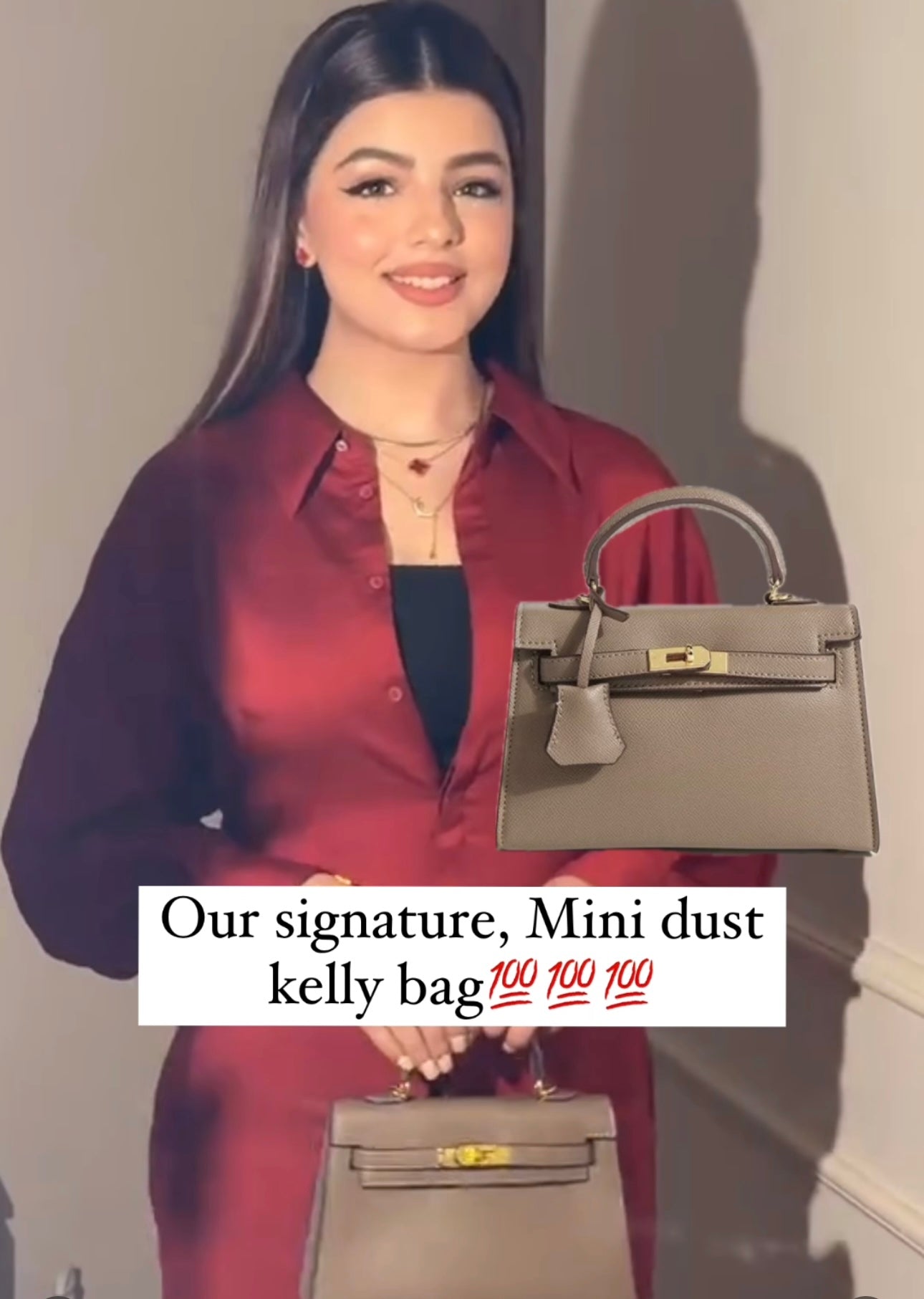 Dust Mini Kelly Birkin Bag (In Stock)