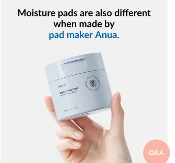 AnuaBirch Moisture Boosting Pad 160ml (70ea)