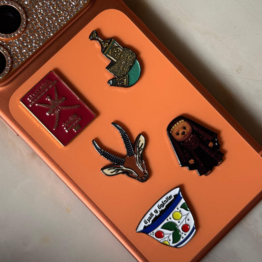 Metal Phone Charm Sticker Pack 
of 5 Bundle 28