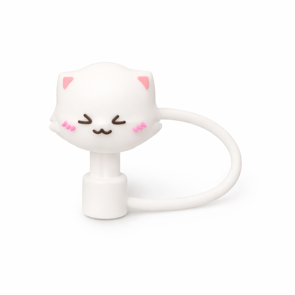 White Cat straw cover