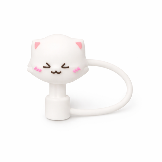 White Cat straw cover