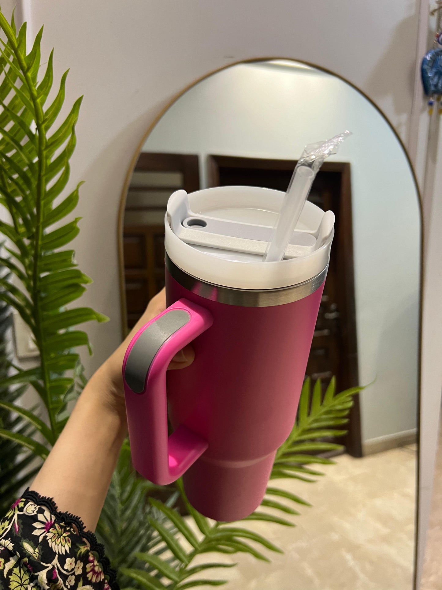 Barbie pink quencher tumbler 40oz